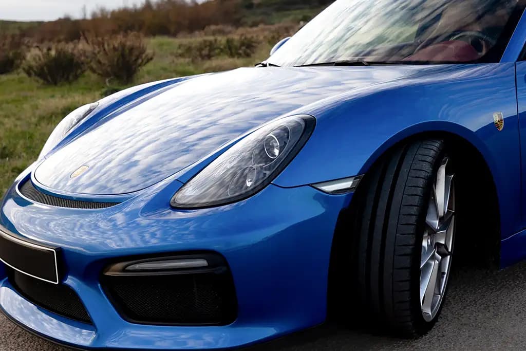 Photographe automobile Corse — Porsche route panoramique Ajaccio