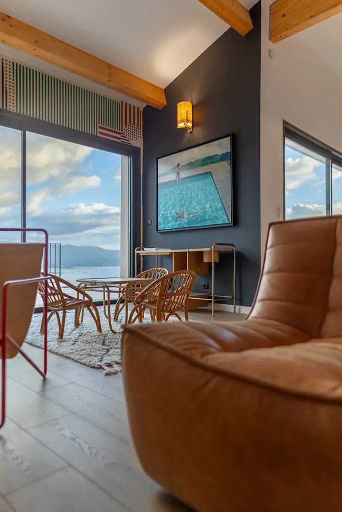 Photographe immobilier Corse du Sud — Villa Sagone intérieur de prestige