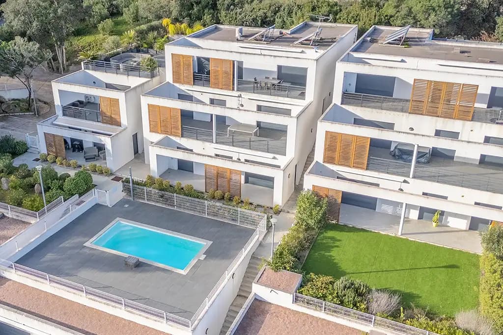 Prise de vue drone Ajaccio — Lotissement vue aérienne en Corse